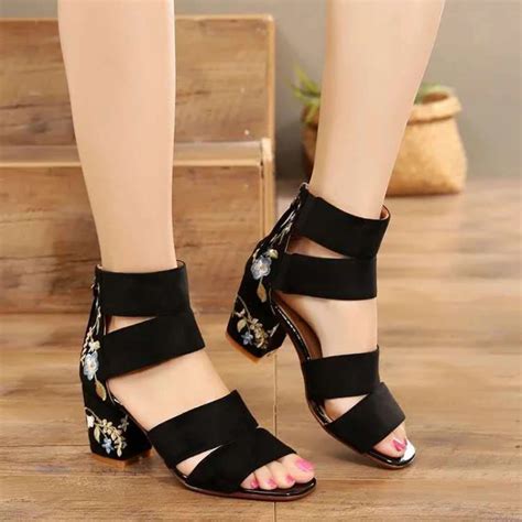 mid heel sandals for women.